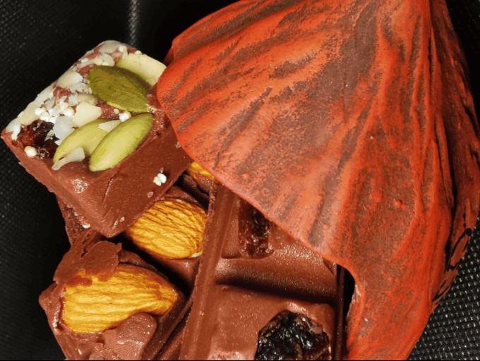 Dark chocolate and avocado